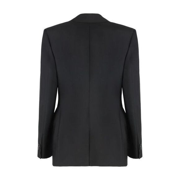 BOTTEGA VENETA Women's Single-Breasted Wool Blazer Women BLACK Coats & Jackets - Picture 1 of 2